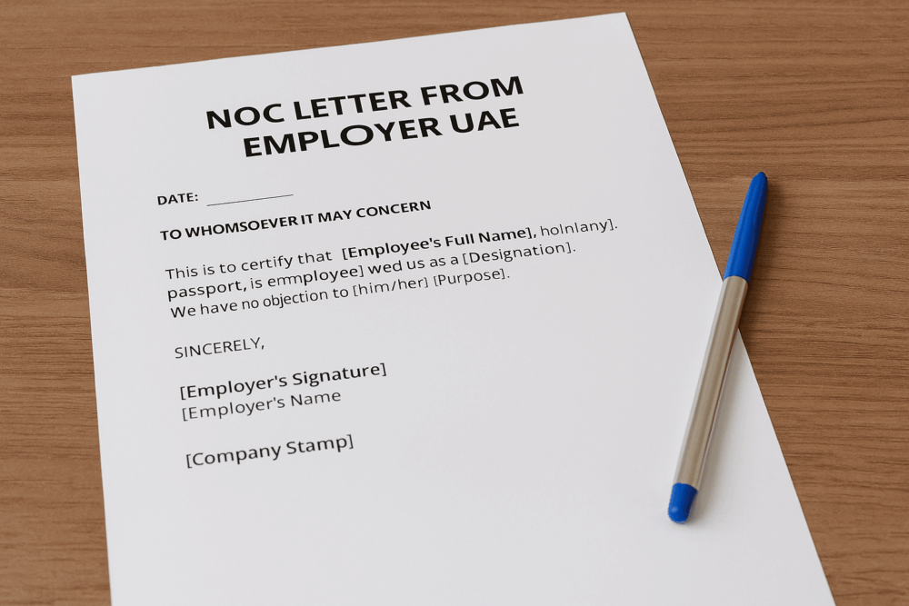 How to Get a NOC Letter from Employer in UAE 2025 Guide 2 How to Get a NOC Letter from Employer in UAE 2025 Guide