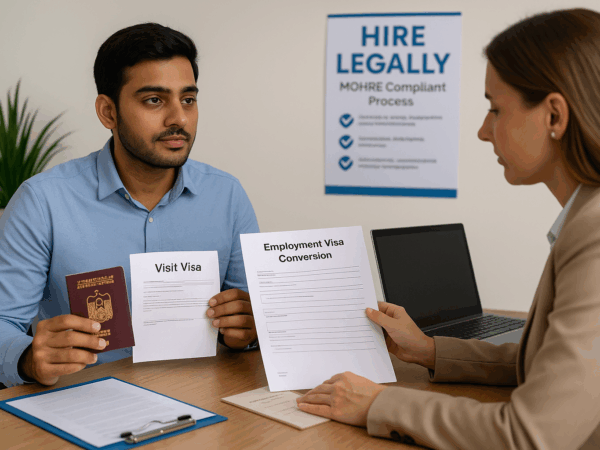 Hiring Visit Visa Holders in UAE Legal Guide 2025