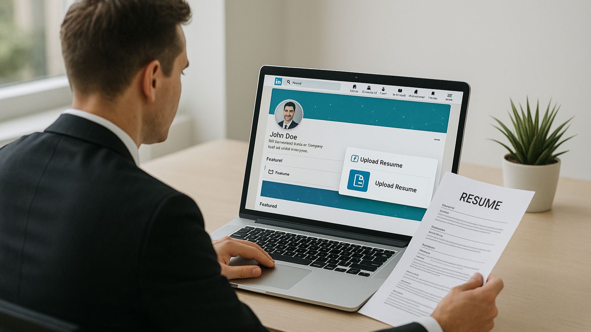 How to Upload Resume to LinkedIn: 2025 Guide for Desktop & Mobile 2 How to Upload Resume to LinkedIn