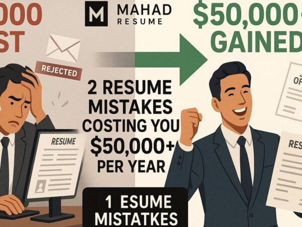 2 Resume Mistakes That Cost You $50,000+ Per Year Mahad Resume